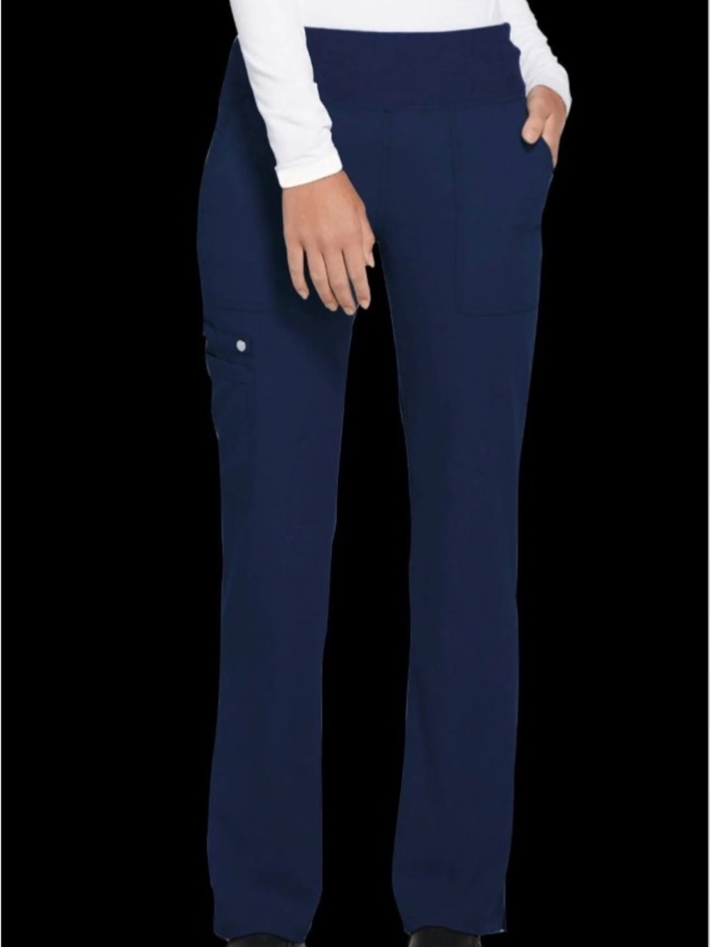 ELLE Women's Navy Scrub pants Sz M.